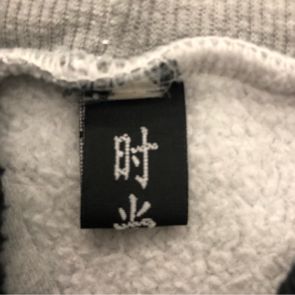 Fabricali Smiley Graphic Rare Hoodie.”Business Is Good” Grey. Used. Good.As Is. - Picture 5 of 5